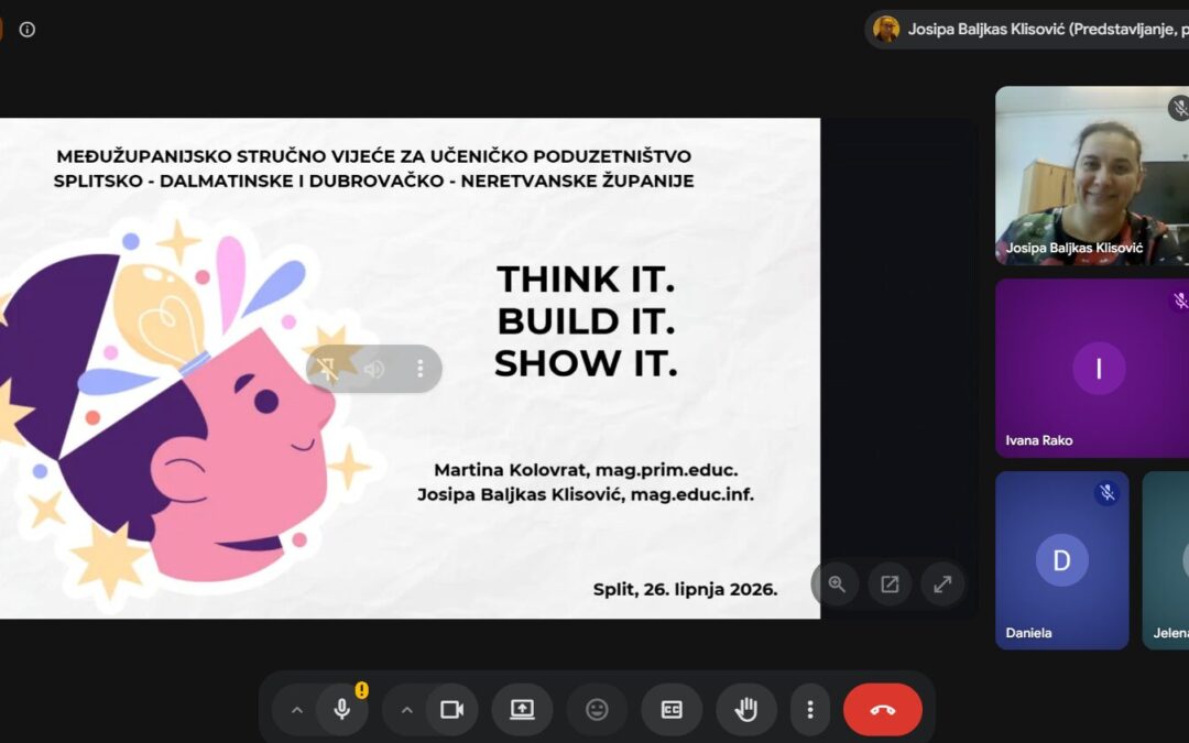 ODRŽANO PREDAVANJE NA MEĐUŽUPANIJSKOM STRUČNOM VIJEĆU ZA UČENIČKO PODUZETNIŠTVO